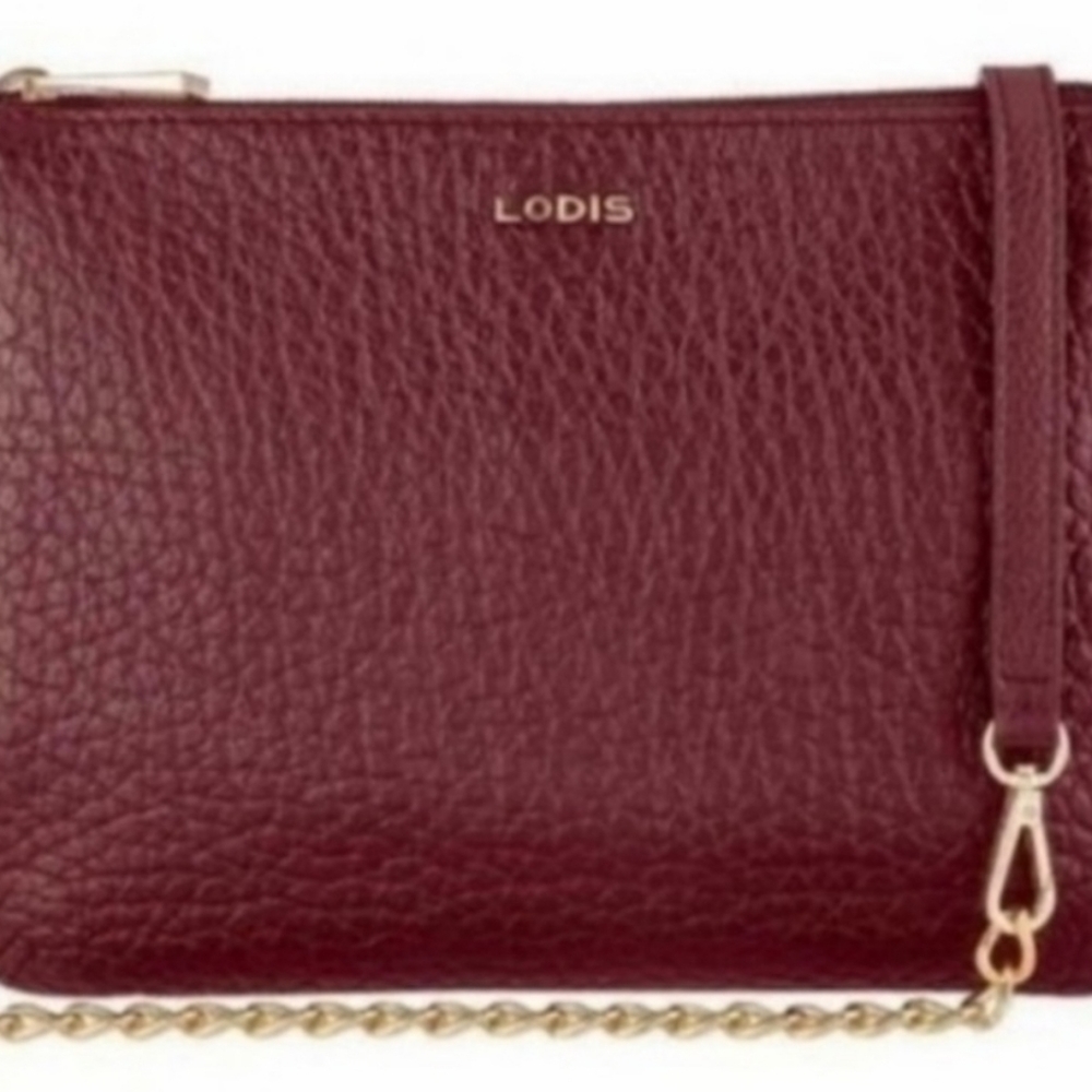 Lodis Emily Style Plum Burgundy Leather Crossbody